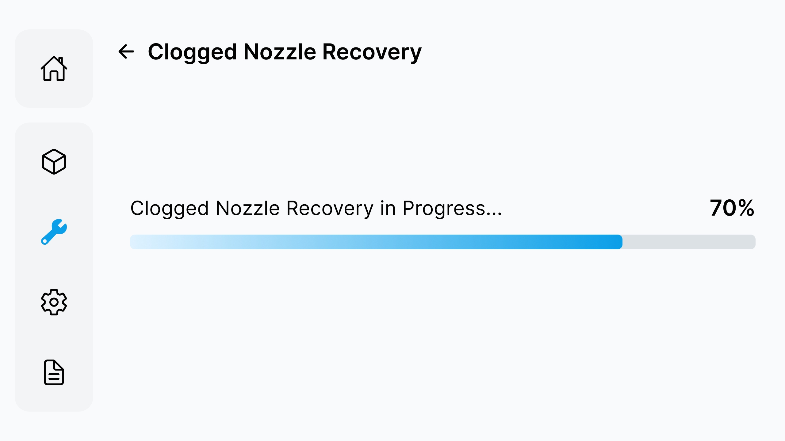 Start Clogged Nozzle Recovery