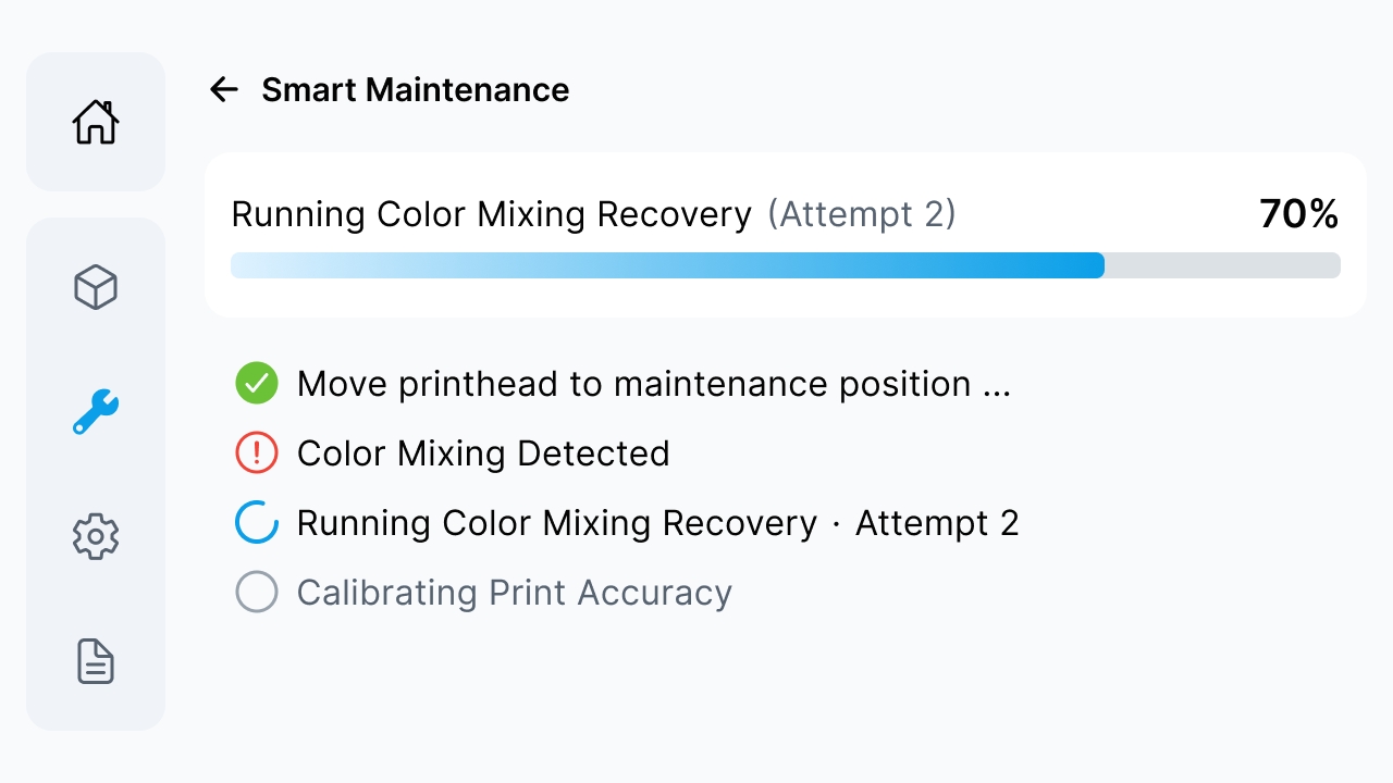 Running Color Mixing Recovery