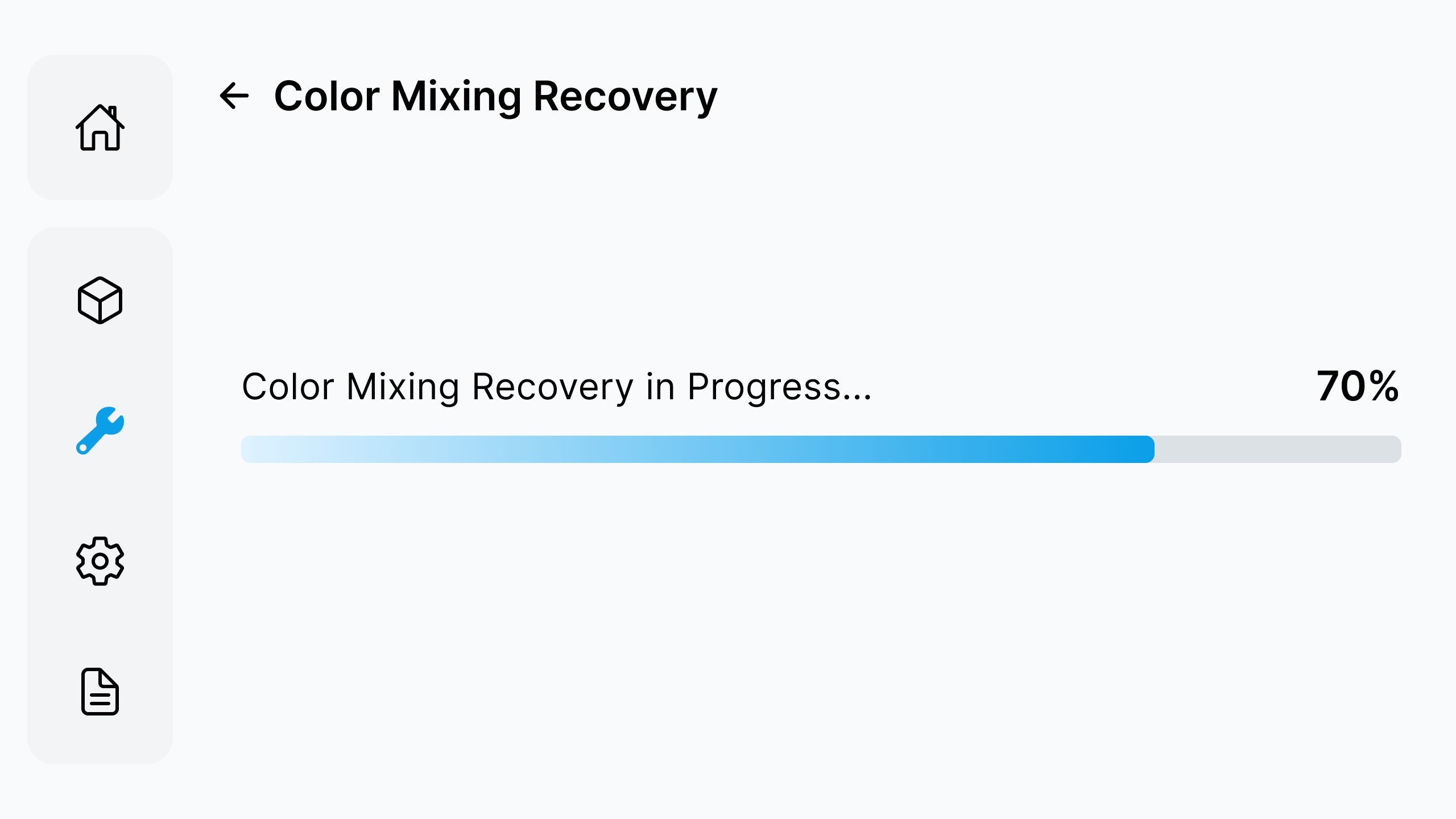 Color Mixing Recovery in progress