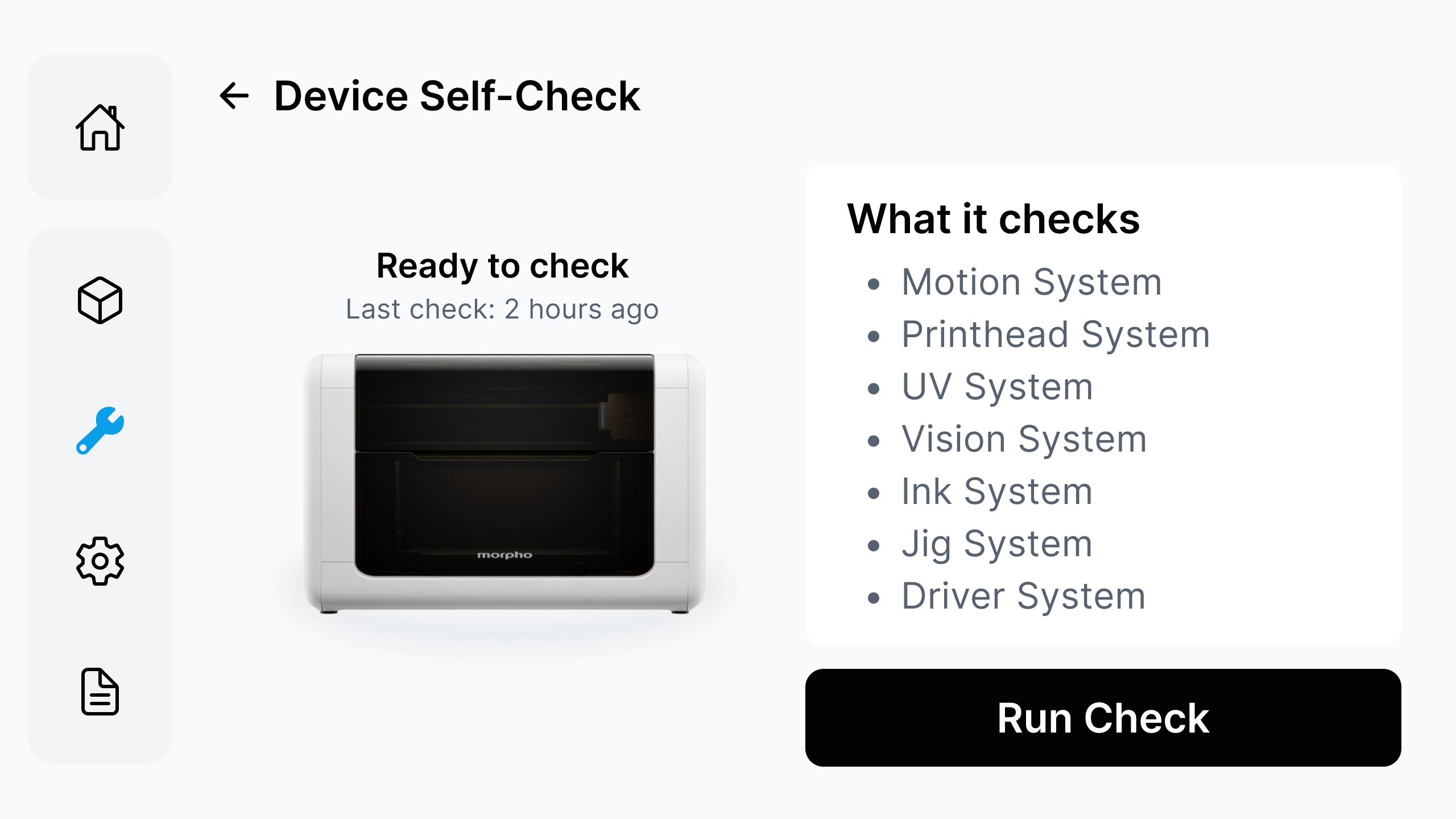 Start Device Self-Check