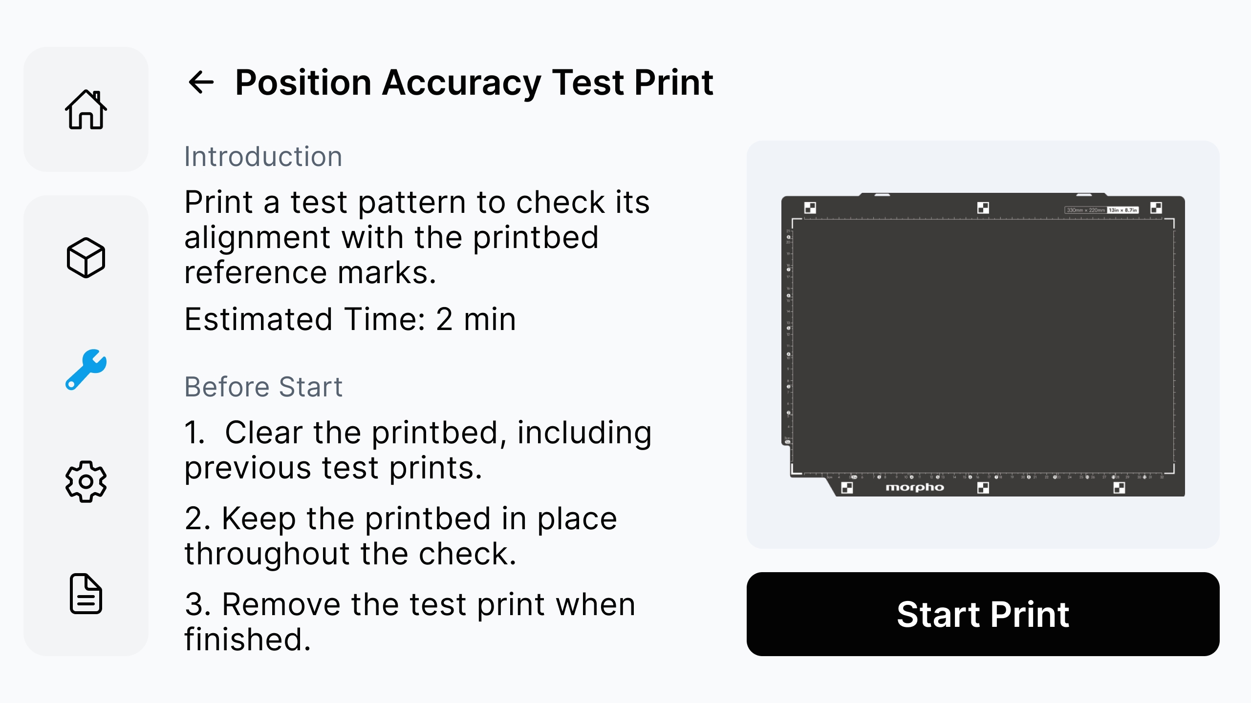 Position Accuracy Test Print