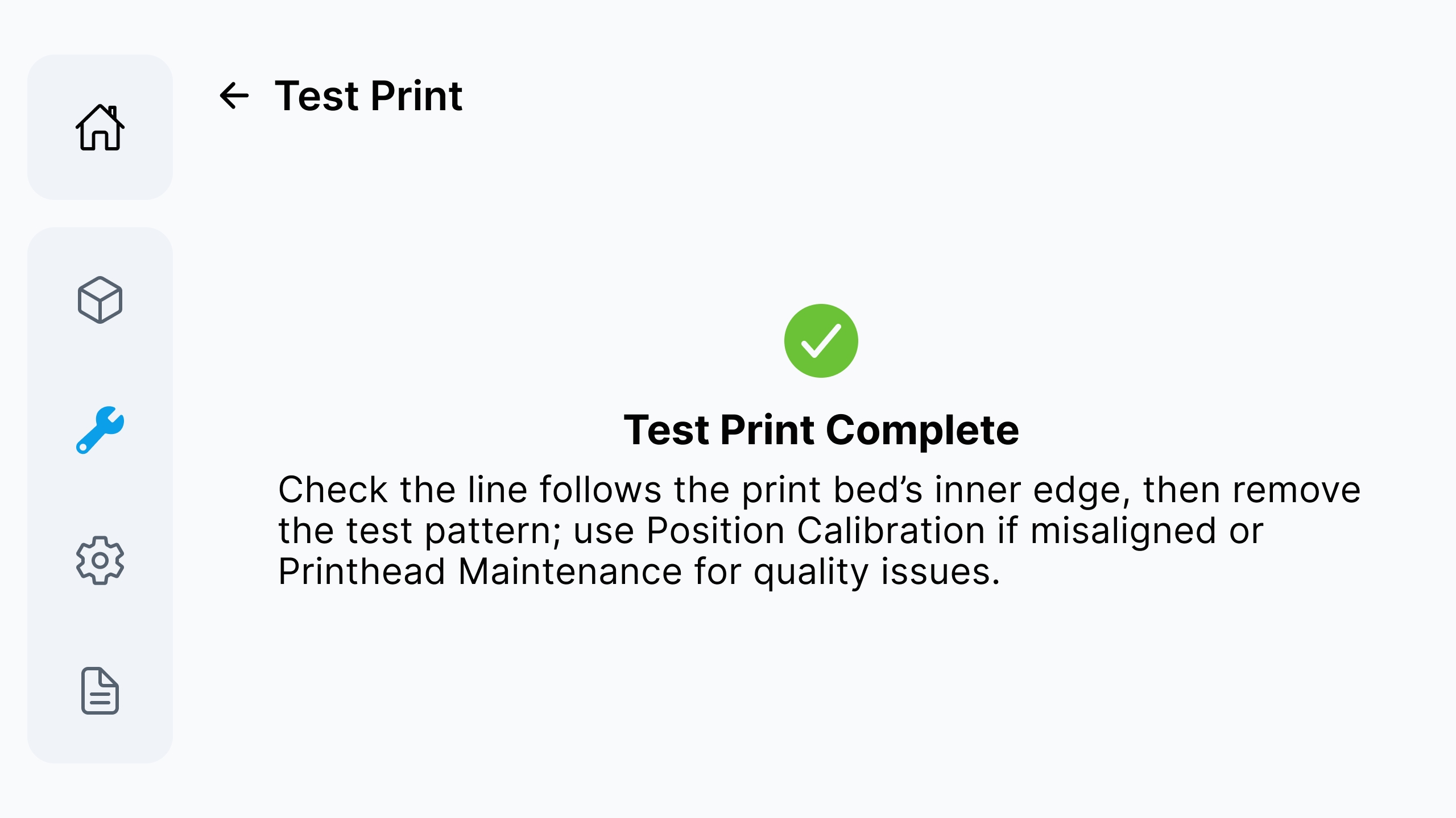Position Accuracy Test Print