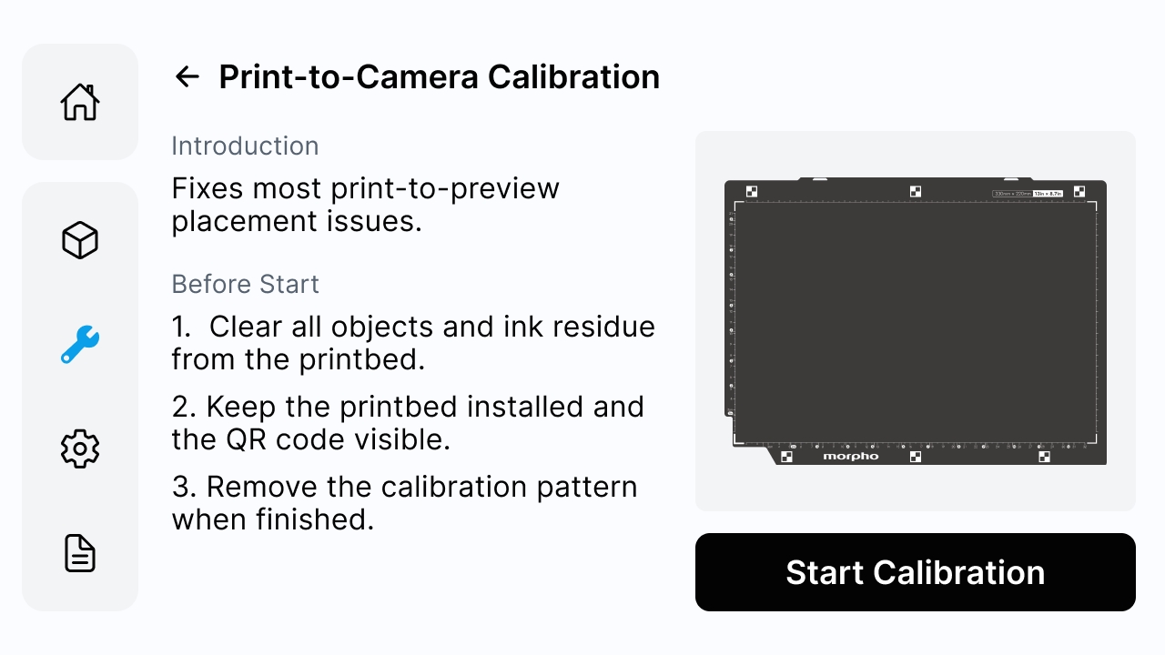 Print-to-Camera Calibration in progress