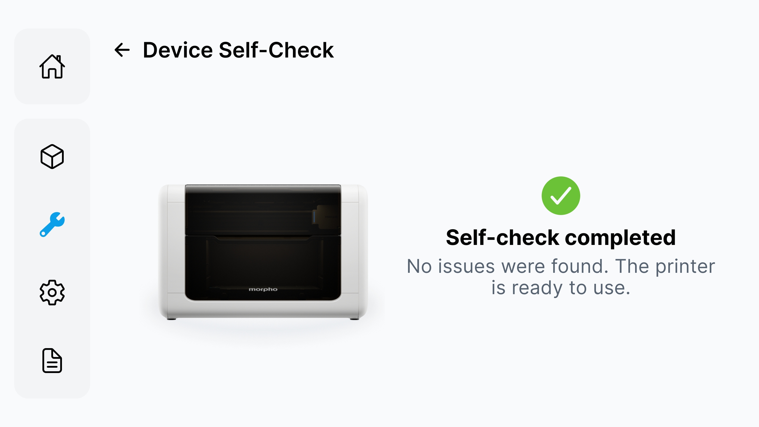 Self-Check Completed