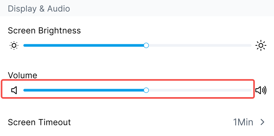 Volume: adjust the notification volume