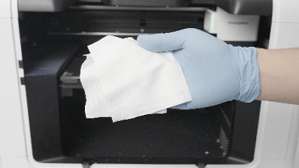 Wiping the printer interior
